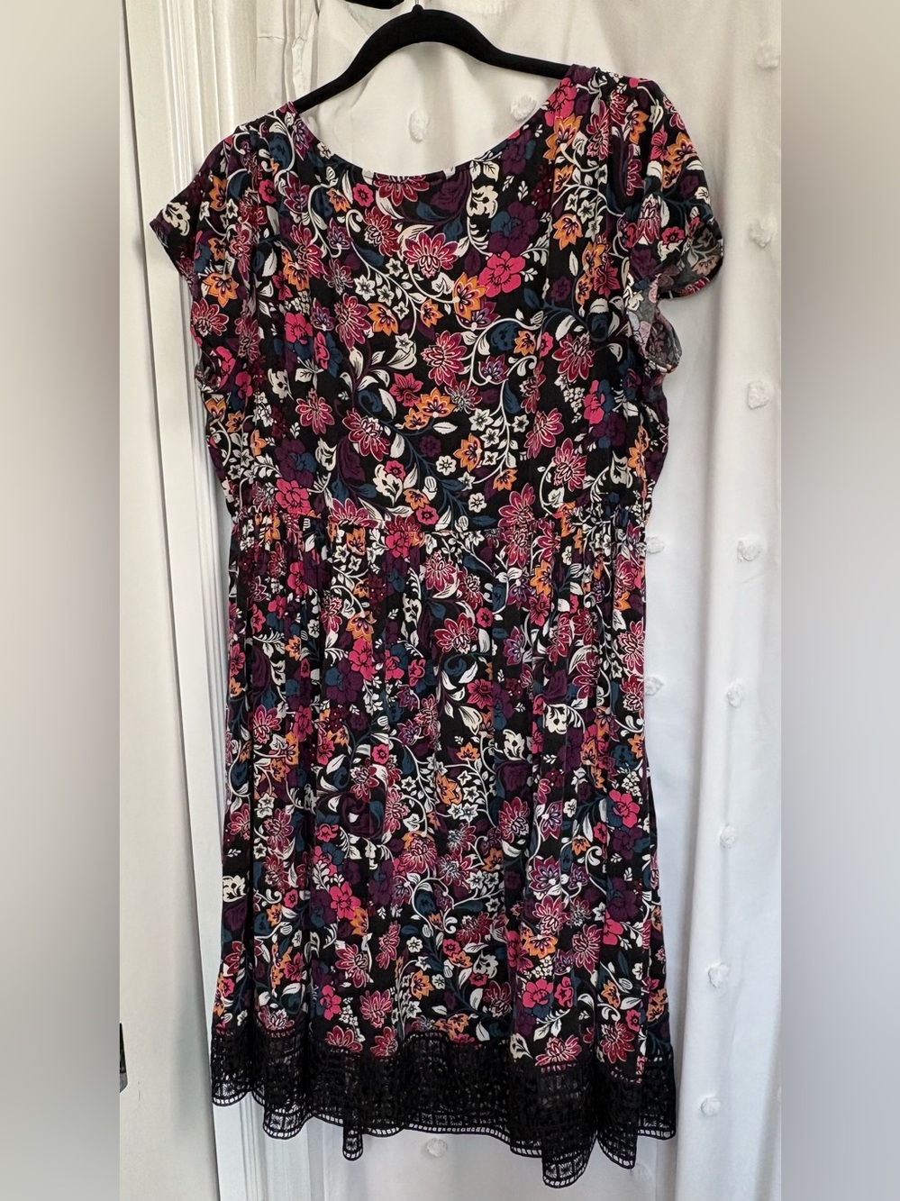 torrid Black Floral Mini Dress